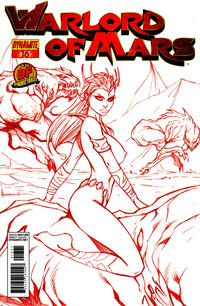 Cover Thumbnail for Warlord of Mars (Dynamite Entertainment, 2010 series) #16 [Ale Garza Risque Red Art Dynamic Forces Exclusive Cover]