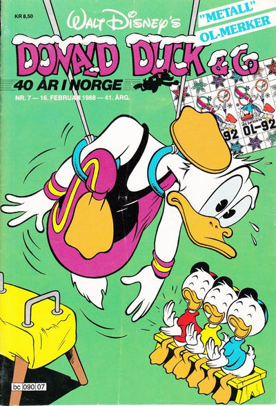 Cover for Donald Duck & Co (Hjemmet / Egmont, 1948 series) #7/1988