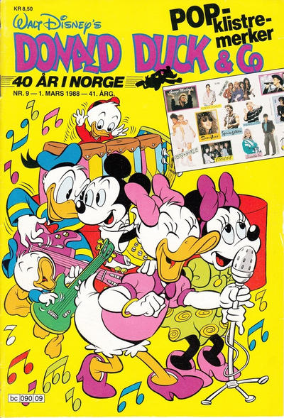 Cover for Donald Duck & Co (Hjemmet / Egmont, 1948 series) #9/1988
