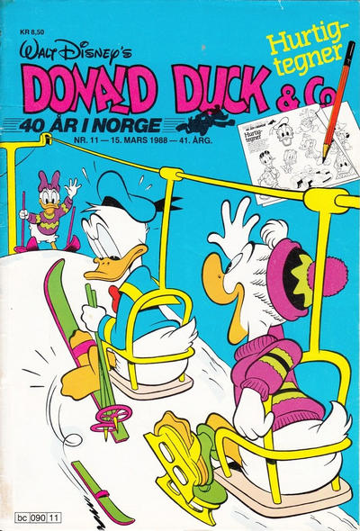 Cover for Donald Duck & Co (Hjemmet / Egmont, 1948 series) #11/1988