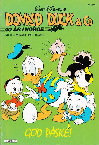 Cover for Donald Duck & Co (Hjemmet / Egmont, 1948 series) #13/1988