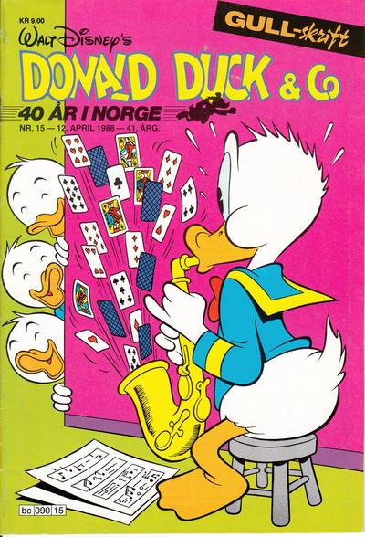 Cover for Donald Duck & Co (Hjemmet / Egmont, 1948 series) #15/1988