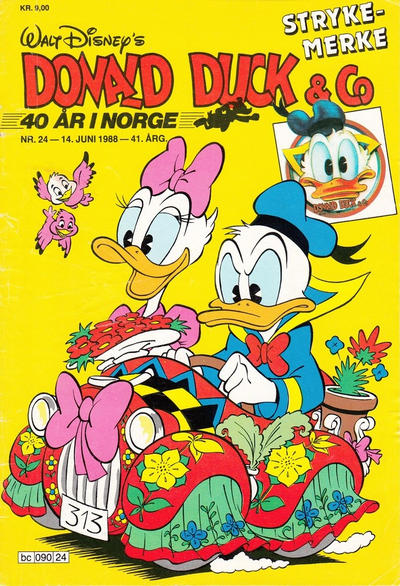 Cover for Donald Duck & Co (Hjemmet / Egmont, 1948 series) #24/1988