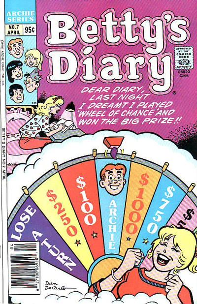Cover for Betty's Diary (Archie, 1986 series) #7 [Canadian]