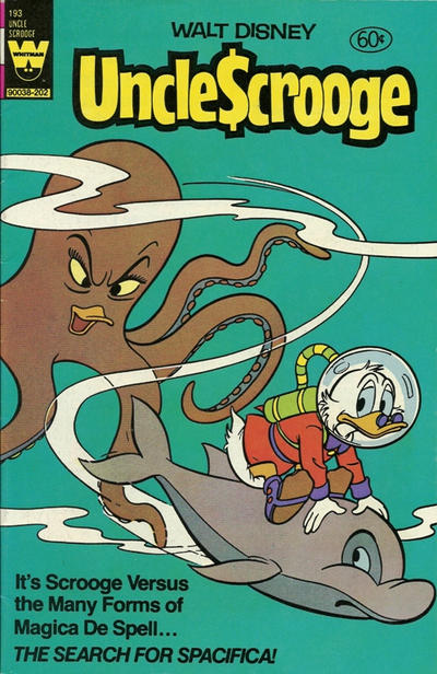 Cover for Walt Disney Uncle Scrooge (Western, 1963 series) #193 [Yellow Whitman Logo]