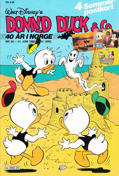Cover for Donald Duck & Co (Hjemmet / Egmont, 1948 series) #25/1988