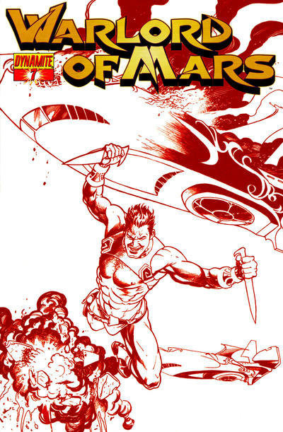 Cover for Warlord of Mars (Dynamite Entertainment, 2010 series) #7 ["Martian Red" retailer incentive cover]