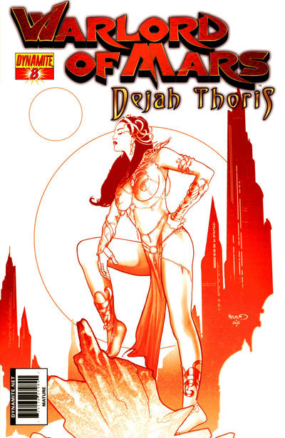 Cover for Warlord of Mars: Dejah Thoris (Dynamite Entertainment, 2011 series) #8 [Paul Renaud Martian Red Retailer Incentive]