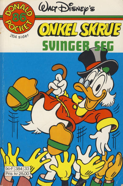 Cover for Donald Pocket (Hjemmet / Egmont, 1968 series) #86 - Onkel Skrue svinger seg [1. opplag Reutsendelse 384 33]