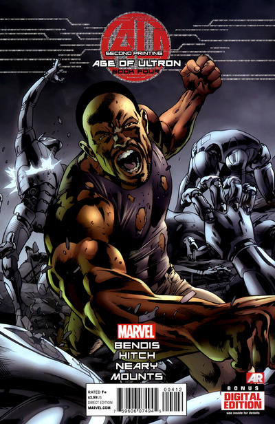 Cover for Age of Ultron (Marvel, 2013 series) #4 [2nd Printing Variant by Bryan Hitch]