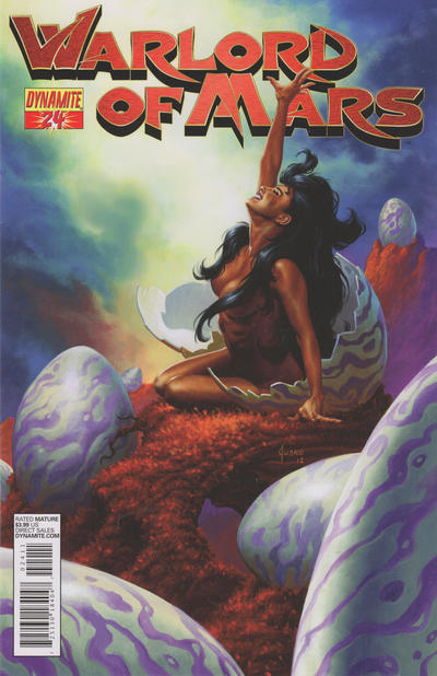 Cover for Warlord of Mars (Dynamite Entertainment, 2010 series) #24 [Cover A Joe Jusko]
