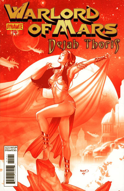 Cover for Warlord of Mars: Dejah Thoris (Dynamite Entertainment, 2011 series) #14 [Paul Renaud Martian Red Retailer Incentive]