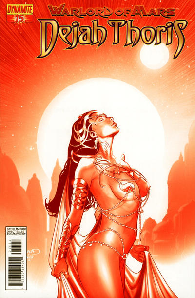 Cover for Warlord of Mars: Dejah Thoris (Dynamite Entertainment, 2011 series) #15 [Paul Renaud Martian Red Retailer Incentive]