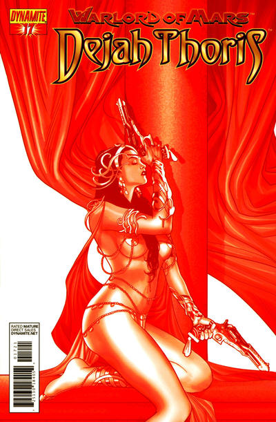 Cover for Warlord of Mars: Dejah Thoris (Dynamite Entertainment, 2011 series) #17 [Cover C - Incentive Paul Renaud Martian Red Variant]