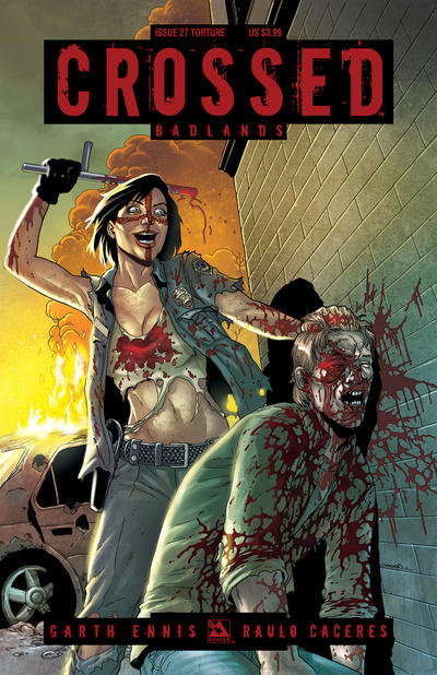 Cover for Crossed Badlands (Avatar Press, 2012 series) #27 [Torture Variant Cover by Jacen Burrows]