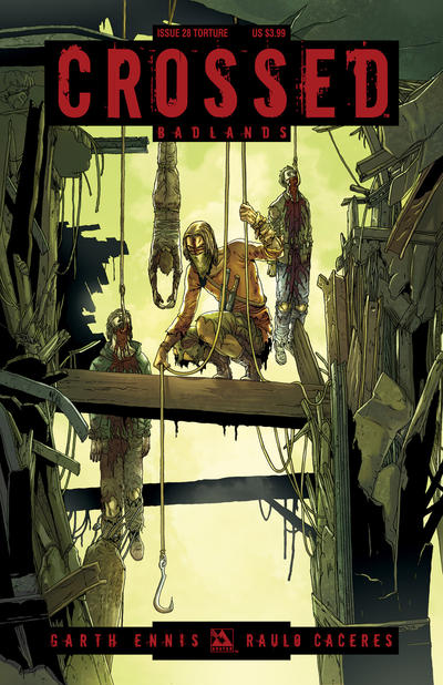 Cover for Crossed Badlands (Avatar Press, 2012 series) #28 [Torture Variant Cover by Jacen Burrows]