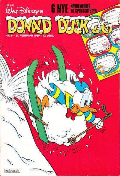 Cover for Donald Duck & Co (Hjemmet / Egmont, 1948 series) #8/1989