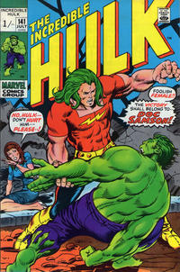 Cover for The Incredible Hulk (Marvel, 1968 series) #141 [British]