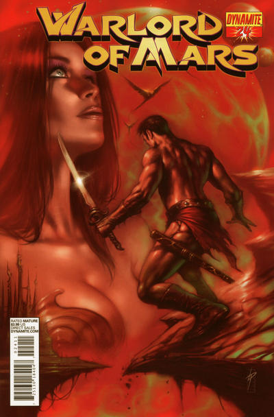 Cover for Warlord of Mars (Dynamite Entertainment, 2010 series) #24 [Cover B by Lucio Parrillo]