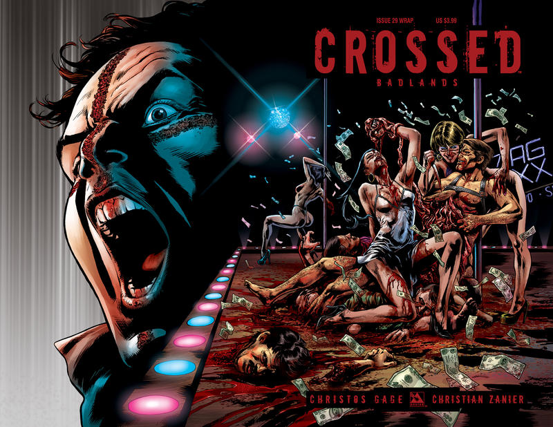 Cover for Crossed Badlands (Avatar Press, 2012 series) #29 [Wraparound Variant Cover by Gabriel Andrade]