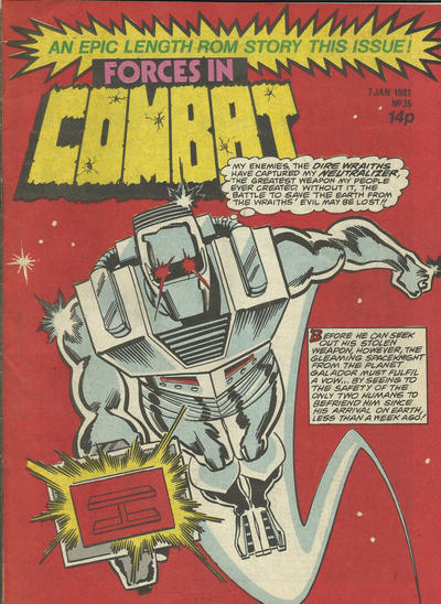 Cover for Forces in Combat (Marvel UK, 1980 series) #35