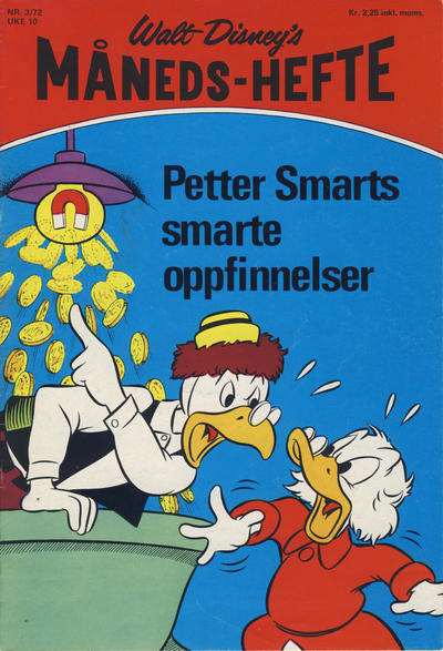 Cover for Walt Disney's månedshefte (Hjemmet / Egmont, 1967 series) #3/1972
