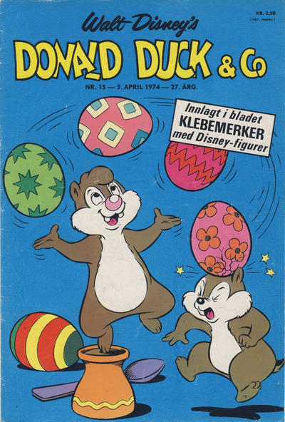 Cover for Donald Duck & Co (Hjemmet / Egmont, 1948 series) #15/1974