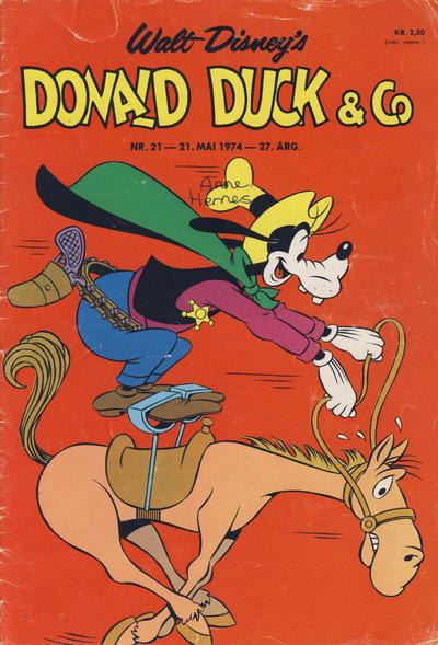 Cover for Donald Duck & Co (Hjemmet / Egmont, 1948 series) #21/1974