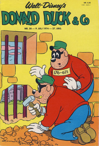 Cover for Donald Duck & Co (Hjemmet / Egmont, 1948 series) #28/1974