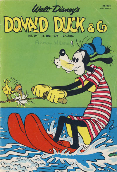 Cover for Donald Duck & Co (Hjemmet / Egmont, 1948 series) #29/1974