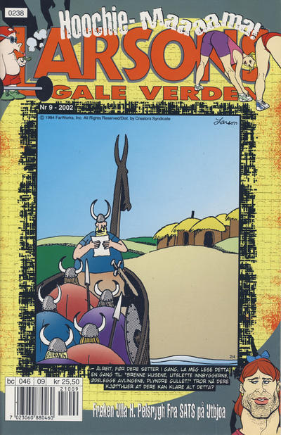 Cover for Larsons gale verden (Bladkompaniet / Schibsted, 1992 series) #9/2002