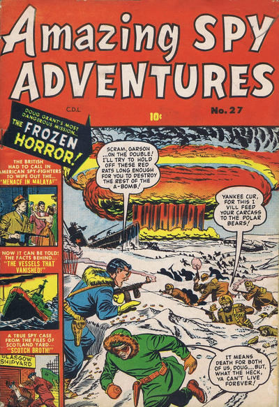 Cover for Amazing Spy Adventures (Bell Features, 1951 series) #27