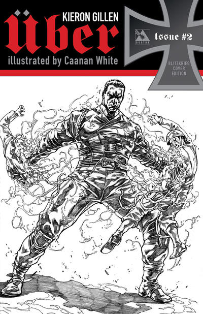 Cover for Uber (Avatar Press, 2013 series) #2 [Blitzkrieg Sketch Variant Cover by Caanan White]