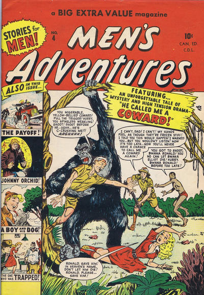 Cover for Men's Adventures (Bell Features, 1950 series) #4