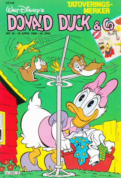Cover for Donald Duck & Co (Hjemmet / Egmont, 1948 series) #16/1989