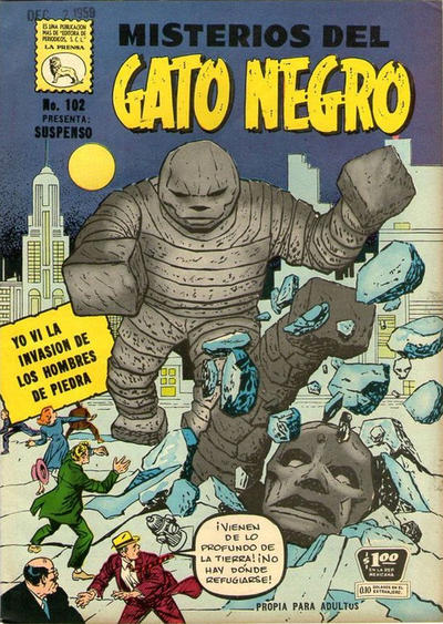 Cover for Misterios del Gato Negro (Editora de Periódicos, S. C. L. "La Prensa", 1953 series) #102