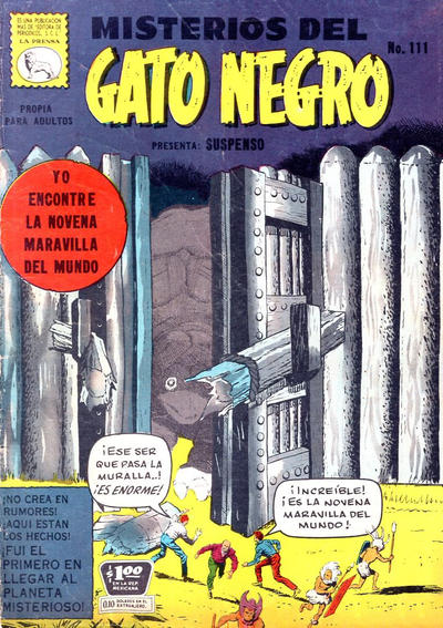 Cover for Misterios del Gato Negro (Editora de Periódicos, S. C. L. "La Prensa", 1953 series) #111