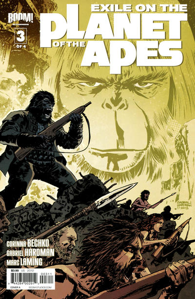 Cover for Exile on the Planet of the Apes (Boom! Studios, 2012 series) #3 [Cover A Gabriel Hardman]