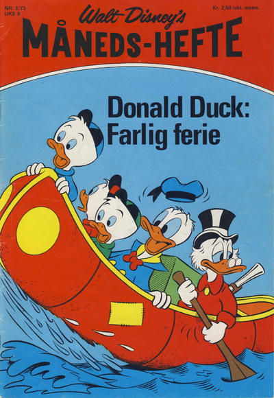 Cover for Walt Disney's månedshefte (Hjemmet / Egmont, 1967 series) #3/1973