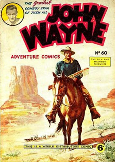 Cover for John Wayne Adventure Comics (World Distributors, 1950 ? series) #60