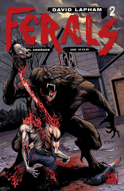 Cover for Ferals (Avatar Press, 2012 series) #2 [Gore Variant Cover by Gabriel Andrade]