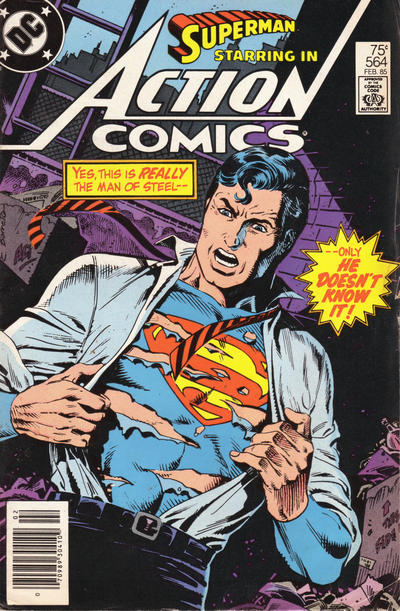 Cover for Action Comics (DC, 1938 series) #564 [Newsstand]