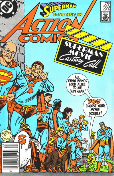 Cover for Action Comics (DC, 1938 series) #569 [Newsstand]
