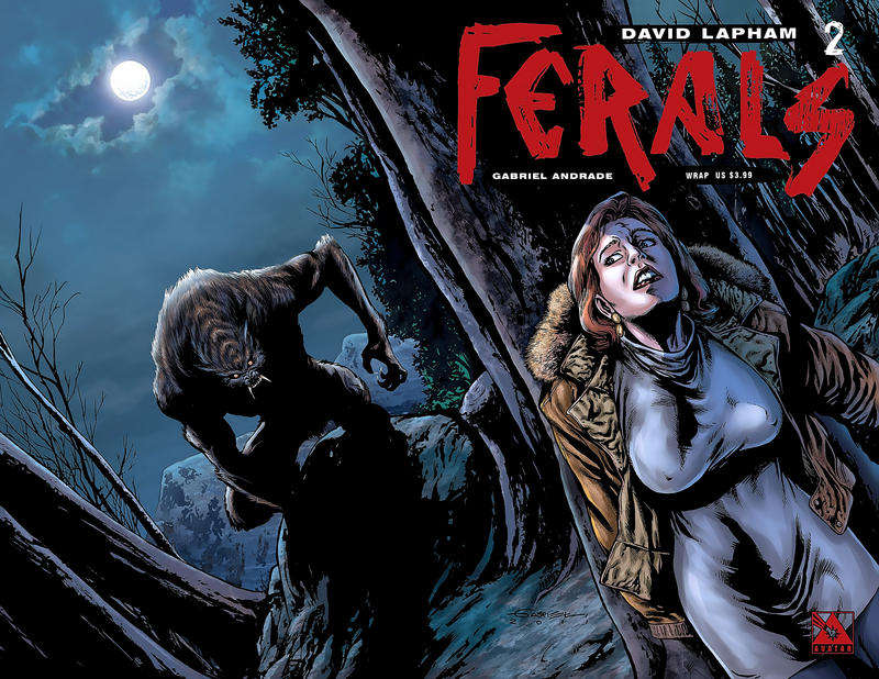 Cover for Ferals (Avatar Press, 2012 series) #2 [Wraparound Variant Cover by Gabriel Andrade]