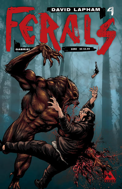 Cover for Ferals (Avatar Press, 2012 series) #4 [Gore Variant Cover by Gabriel Andrade]