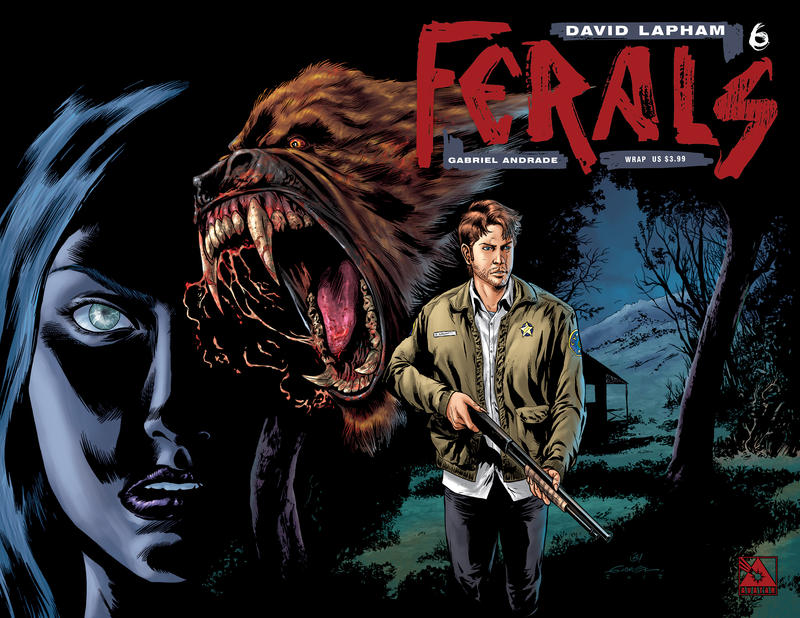 Cover for Ferals (Avatar Press, 2012 series) #6 [Wraparound Variant Cover by Gabriel Andrade]
