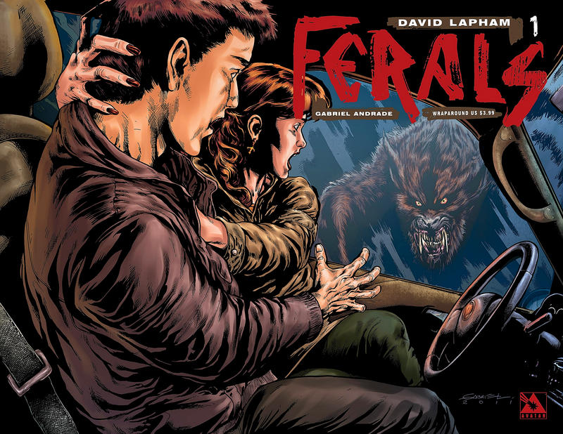 Cover for Ferals (Avatar Press, 2012 series) #1 [Wraparound Variant Cover by Gabriel Andrade]