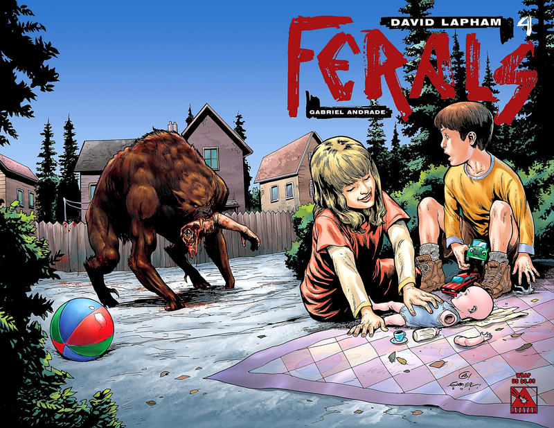 Cover for Ferals (Avatar Press, 2012 series) #4 [Wraparound Variant Cover by Gabriel Andrade]