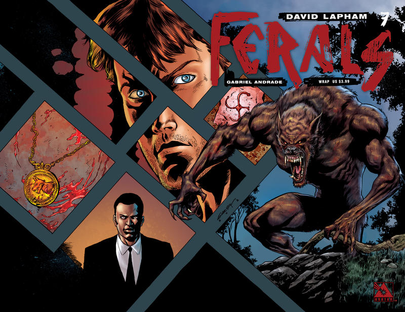 Cover for Ferals (Avatar Press, 2012 series) #7 [Wraparound Variant Cover by Gabriel Andrade]