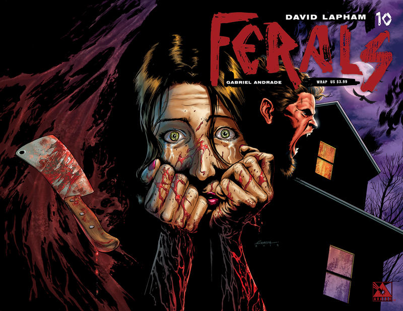 Cover for Ferals (Avatar Press, 2012 series) #10 [Wraparound Variant Cover by Gabriel Andrade]